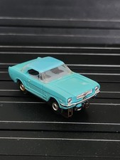 AURORA TJET HO Slot Car Mustang Hardtop Turquoise With Turquoise Top Rare