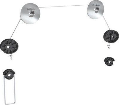 QualGear QG-TM-001 Picture Hanging Style Ultra Low Profile 37-70-Inch, SILVER