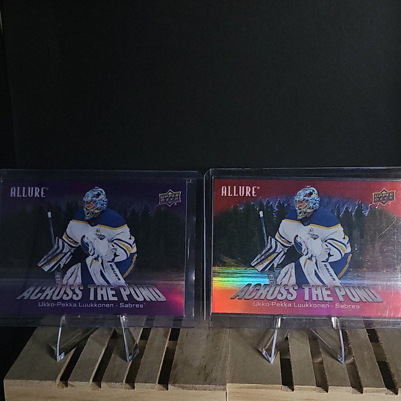 Upper Deck Allure Across The Pond Ukko-Pekka Luukkonen, Red & Purple Parallel