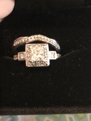 Engagement Ring with Wedding Band