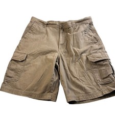 Columbia Men's Brown Cargo Shorts 34W Omni-Shade Cotton Hiking Outdoor Utility