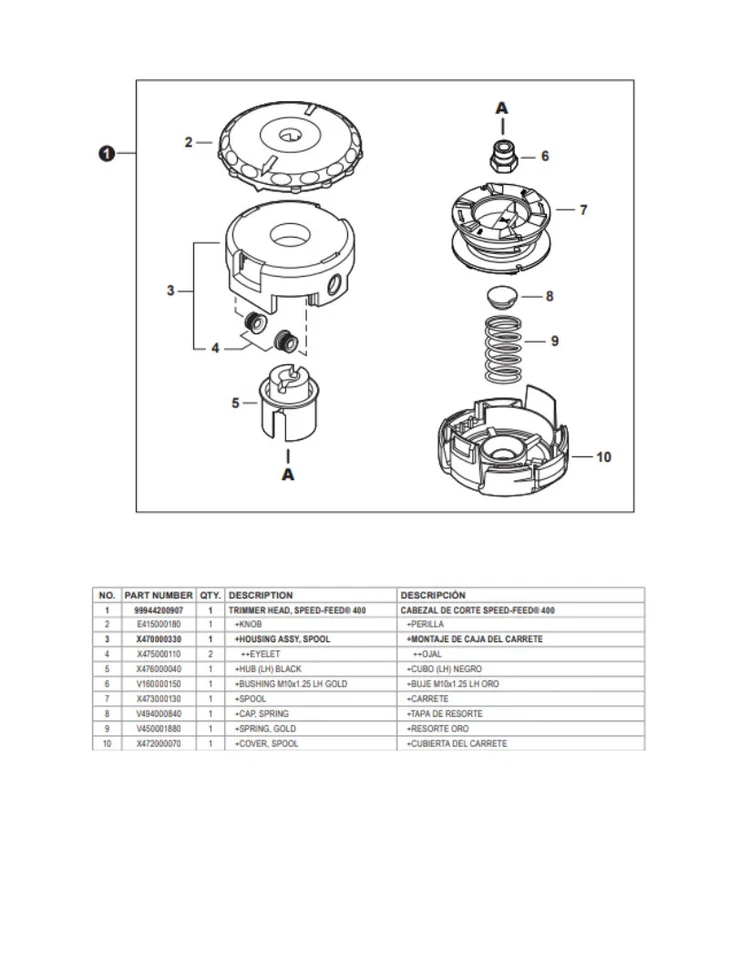 OEM ECHO SPRING AND CAP FITS SRM-225 + MORE V494000840 V450001880 - Image 2 of 4