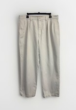Vintage Polo Ralph Lauren Andrew Pants 36X29 Pleated Chino Beige 100 Cotton