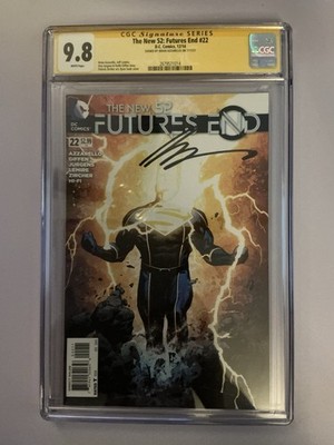 The New 52: Futures End #22 CGC 9.8 SS | Signed by Brian Azzarello