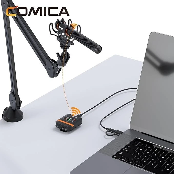 comica VM40 Wireless Shotgun Microphone,2.4G Super Cardioid Polar Pattern,48kHz - Image 2 of 4