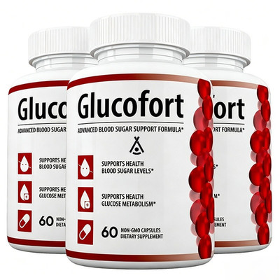 Glucofort Blood Sugar Support Capsules, Glucofort Advanced Formula (3 pack )