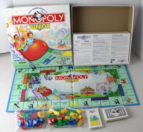 MONOPOLY Jr Junior Vintage Board Game Parker Brothers Hasbro 1999 New
