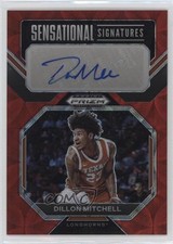 2023 Panini Prizm Draft Picks Choice Red 32/40 Dillon Mitchell #SS-DLM Auto 1o25