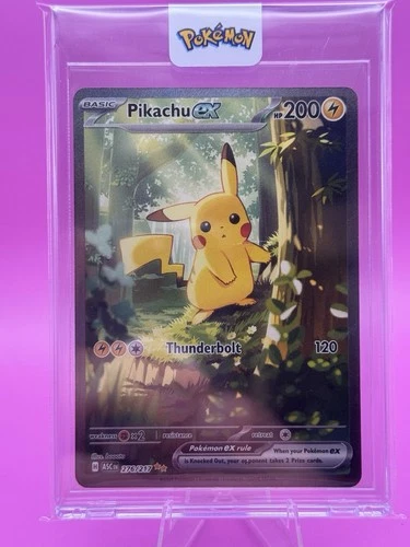 Pokémon TCG Pikachu EX 276/217 SIR Ascended Heroes - Near Mint/Mint - Pack Fresh