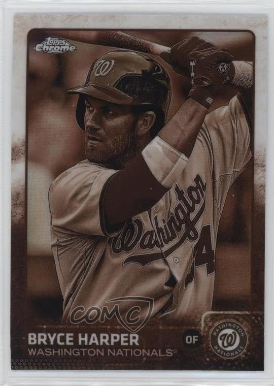 2015 Topps Chrome Sepia Refractor Bryce Harper #81 15sd