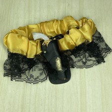 Vtg Garter Belt Gun Holster Shotgun Wedding Western Rare Collectible Yellow