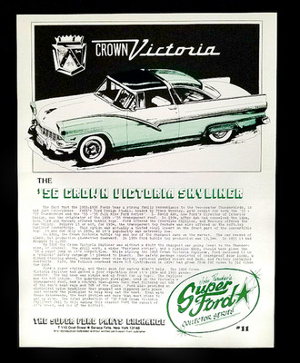 1956 Ford Crown Victoria Skyliner SUPER FORD MAGAZINE Collector Literature