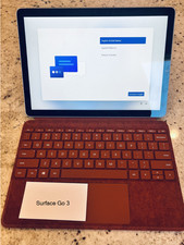 MS Surface Go 3, TypeCover, Power Supply, 8GB RAM, 128GB SSD, Battery Health 88