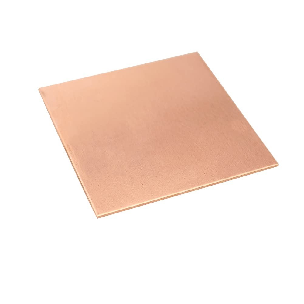 Professional Quality 4 Gauge Copper Plates - 1 Sheet for Crafts & Home Repair