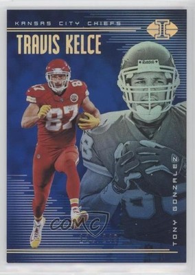2018 Illusions Trophy Collection Blue /249 Tony Gonzalez Travis Kelce HOF 0k8f