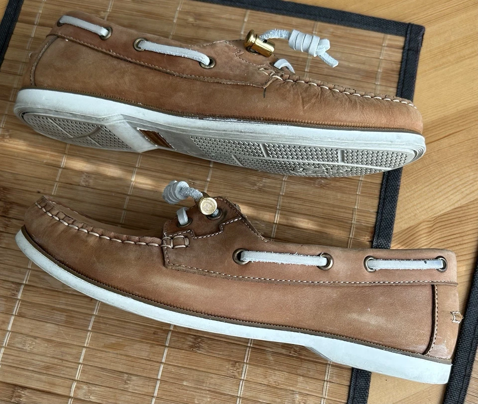 Hunter Willemberg коричневая замша лодка палуба туфли плоскостях мокасины женский размер 7 - Изображение 4 из 4