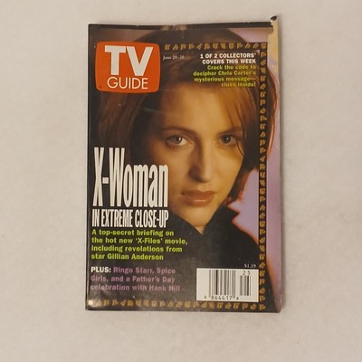 TV Guide Magazine June 20-26, 1998 X-Woman in Extreme Close-up X Files Movie