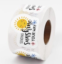 Thank You Stickers Small Business, Sending Sunshine Your Way Thank You Sticke...
