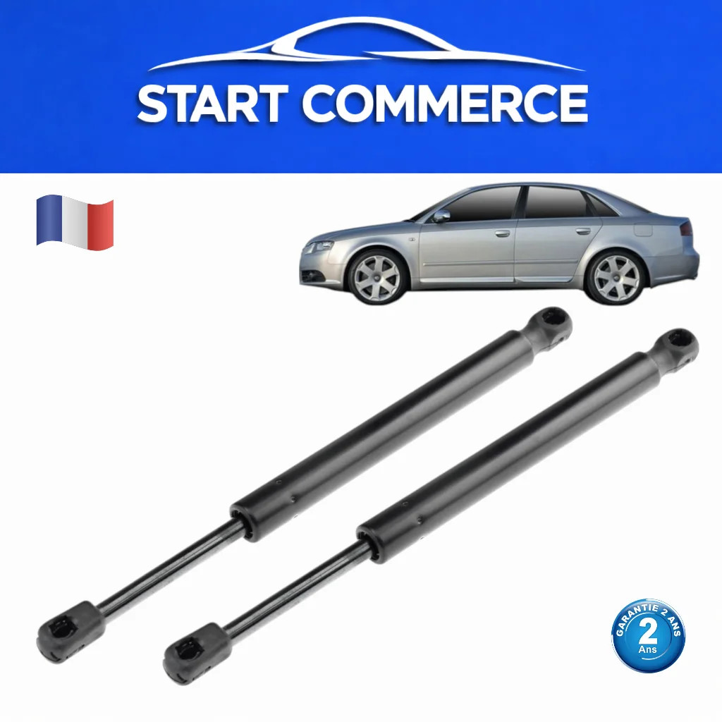 Vérins de coffre pour Audi A4 B7 en acier trempé haute longévité conformes OE 8E5827552K