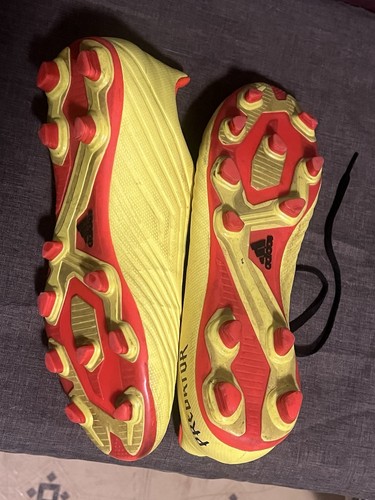 Adidas Predator 18.4 FG Football Boots - Adult - Yellow/Black/Red - Picture 3 of 5