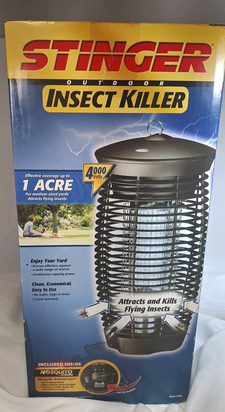 Stinger UV40 Bug Zapper Electronic Insect Control 1 Acre USA