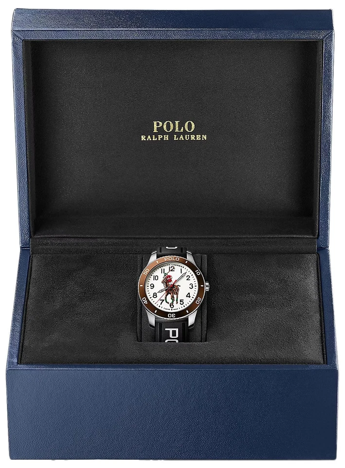 Ralph Lauren Polo Watch Automatic Steel Black Rubber Mens Watch 472853461003 - Image 3 of 3