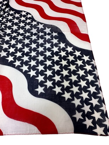 🇺🇸 Amerikanische Flagge Bandana gewellte Streifen USA Schal Kopftuch Gesichtsbedeckung 22"x22" - Bild 17 von 22