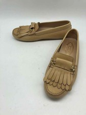 Tod's Tan Size 37 Slip On Loafer Flats