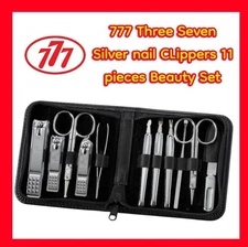 The 777 Three Seven Nail Clipper 777 TS-930C 11-Piece Nail Clipper Set Silver
