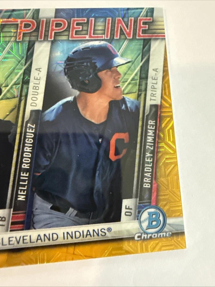 Bowman Mejía Rodríguez Zimmer Talent Pipeline Orange 2017 #TPM-CLE Indians/25 Foto 4 de 4