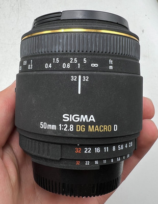 Sigma 50mm F2.8 DG Macro D Nikon AF-D Mount Lens For DSLR Cameras