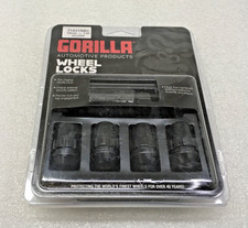 Gorilla Black Acorn Bulge Lug Nut Wheel Locks 12x1.50 Corvette C4 C5 C6 C7