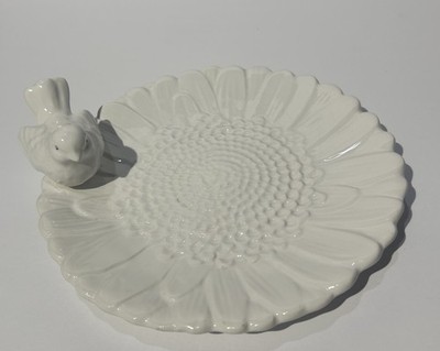 Maxcera Spring Collection Ceramic Flower and Bird Decorative Plate