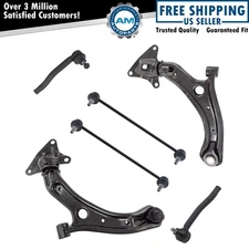 Front Control Arm Ball Joint Sway Bar Link Tie Rod Steering Suspension Kit 6pc