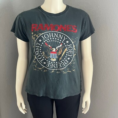 Daydreamer LA Ramones Band T Shirt Gray Size Small