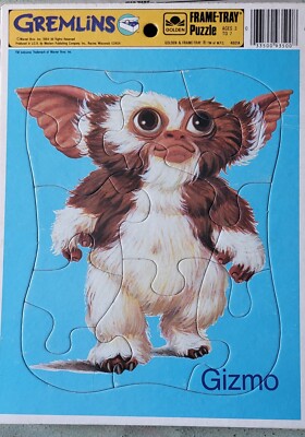 Gizmo From Gremlins Cardboard Vintage Puzzle, 1983