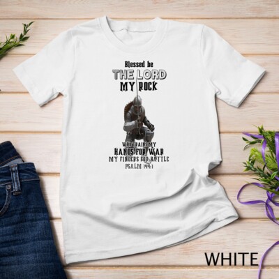 Christian Knight Templar The Lord My Rock Spiritual Warfare Unisex T-shirt