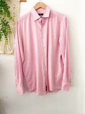 HUGO BOSS Men s Pink Button Down Long Sleeve Dress Shirt 43 / 17
