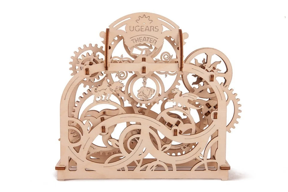 Ugears Theater 70002 ohne Kleber 3 D Holzbausatz Holzpuzzle Holz Modellbausatz