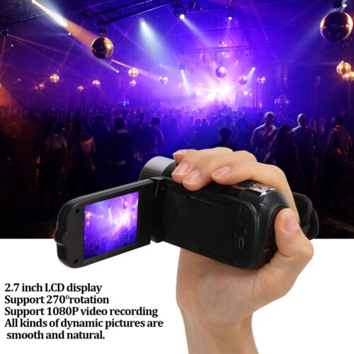 Video Camera Camcorder Full HD Camera Recorder 270° Rotation 2.7 Inch Color