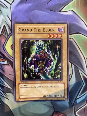 LON-011 Grand Tiki Elder Common 1. Auflage NM Yugioh Karte
