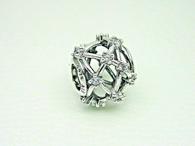 Authentic Pandora #799240C01 Openwork Star Constellations Charm with Clear  CZ | eBay