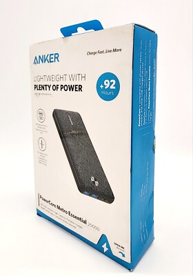 Anker PowerCore Essential 20000 mAh Portable Charger Battery Power