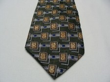 PLATINUM CLASSIC - Geometric Patterned - ALL SILK NECK TIE 