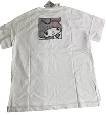 UNIQLO Sanrio KUROMI & MY MELODY T-shirt Oversize Fit L size White From JAPAN