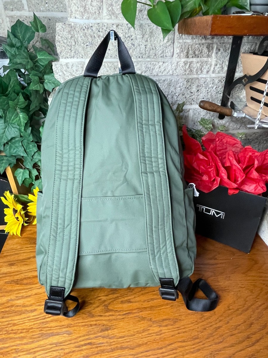 Tumi Unisex Packable Travel Backpack Green/Black 142601-1388