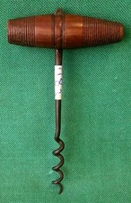 ANTICO CAVATAPPI TIREBOUCHON CORKSCREW TIRE-BOUCHON LEGNO E FERRO FORGIATO. II83