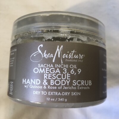 Shea Moisture Omega3,6,9 Rescue Hand & Body Scrub 12oz