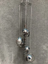 5 Ring Carolina Panthers Wind Chime