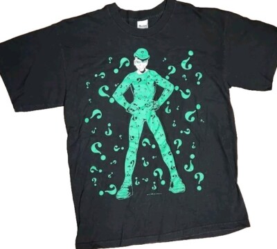 The Riddler T Shirt Men's XL Batman DC Comics Vintage USA Made